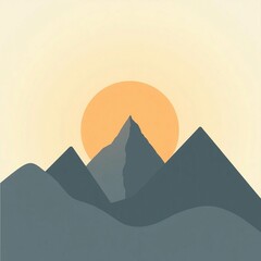 Pastel Peaks at Golden Hour