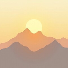 Pastel Peaks at Golden Hour