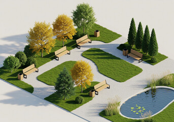 autumn landscape with trees