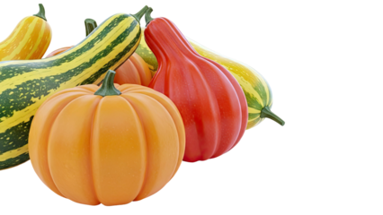 Assortment of Gourds and Pumpkins