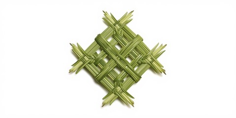 Intricate grass weaving