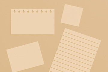 Abstract beige background with soft shadows and premium paper texture.