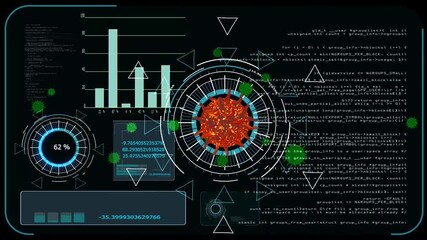 Abstract blue futuristic technology background with digital radar circles, global data patterns, and a modern computer interface design - Powered by Adobe
