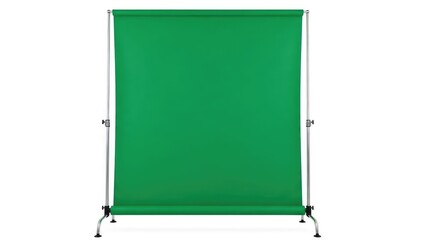 Green screen backdrop studio equipment photography.