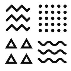 Geometric Memphis Style