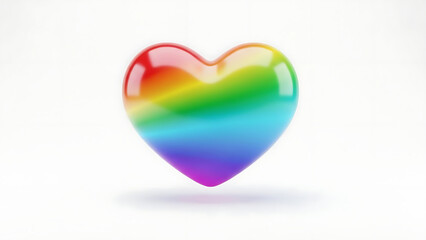 Rainbow heart icon with gradient colors