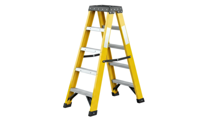 Yellow A-Frame Ladder