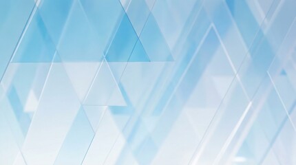 Modern geometric background with blue and white triangles