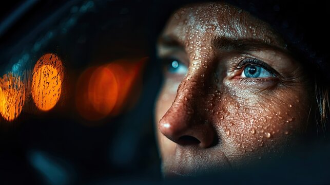 Advanced Driver Assistance System Detecting Fatigue Inside Car at Night