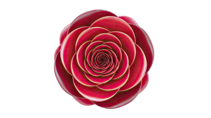 Abstract Red Rose Petal Swirl