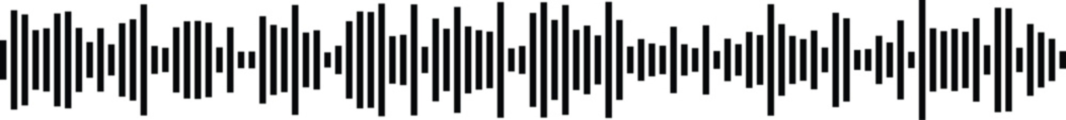 Obraz premium Digital waveform visualization of audio signal data for sound analysis