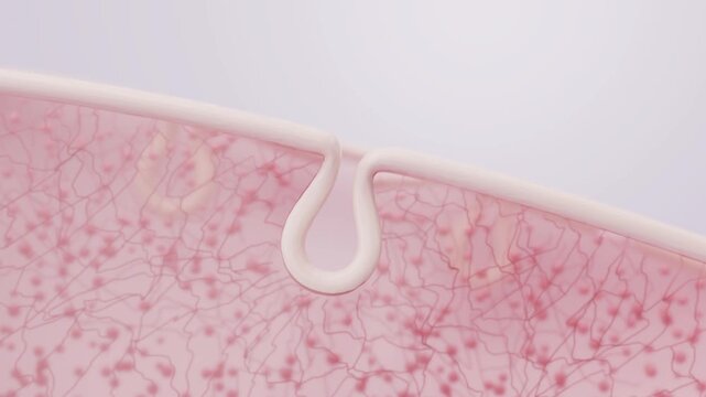 Bakuchiol and PDRN serum for vertical pore tightening and collagen 3D animation