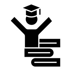 college studying Solid icon