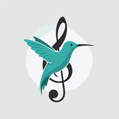 Obraz premium Melodic Hummingbird Art