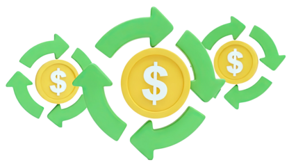 Money Exchange and Recycling Icon