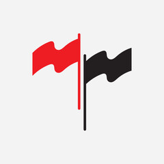 Race flag icon design