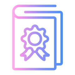 book Line Gradient Icon