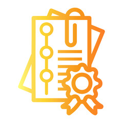 charter Line Gradient Icon