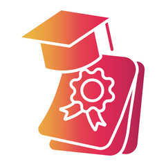 certificate Gradient icon