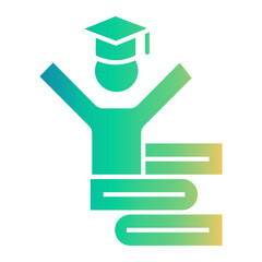 college studying Gradient icon