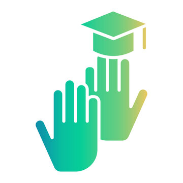 congratulation Gradient icon