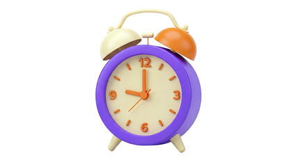 3D Rendering of a Cartoon Alarm Clock