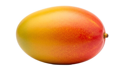 Ripe Mango Fruit with Vibrant Red and Yellow Colors, isolated on transparent background