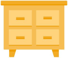 wooden cabinet with drawers