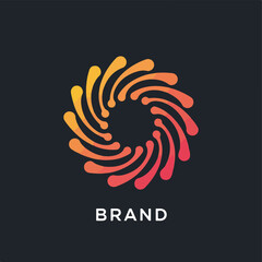 Obraz premium Dynamic Swirling Gradient Graphic