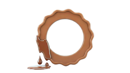 Melted Chocolate Frame with Drips