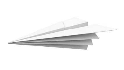 White paper airplane