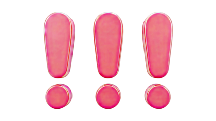 Three Red Exclamation Marks