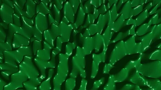 Green Plastic Material Texture Background.