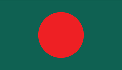 Bangladesh National Flag vector illustration official colors