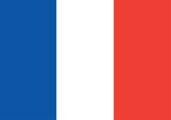 French National Flag Simple Graphic Design Vector Illustration