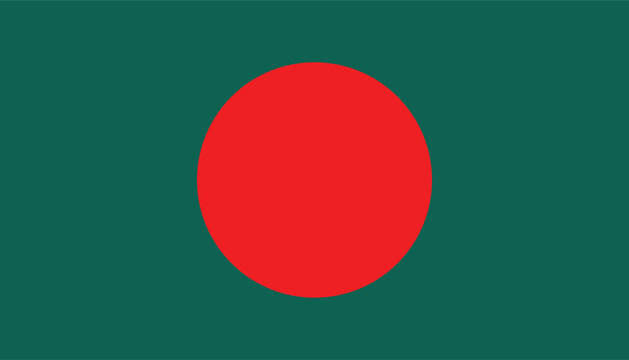 Bangladesh National Flag vector illustration official colors