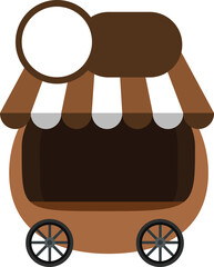 cart stall and coffee