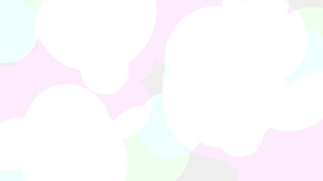Soft Pastel Colored Backgrounds with White Circles.
