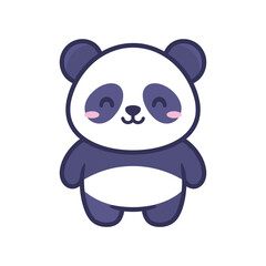 Fototapeta premium Adorable Cartoon Panda Illustration