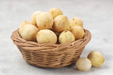 Duku fruits or Long gong fruit
