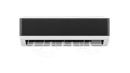 Split Air Conditioner Unit Emitting Cool Air