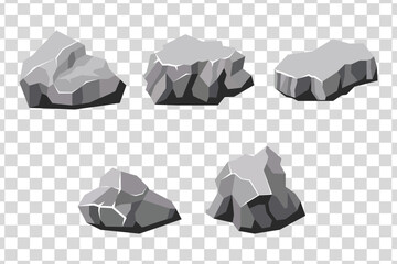 Abstract Rocks and Boulders in a Minimal Rocky Landscape Scene.	