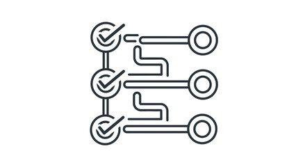 Obraz premium checklist workflow process