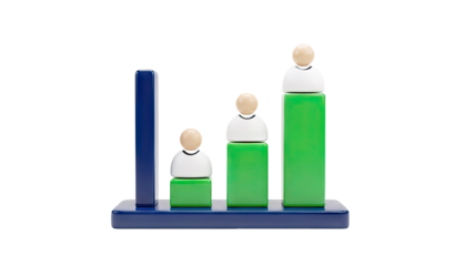 Growth Chart with Wooden Figures