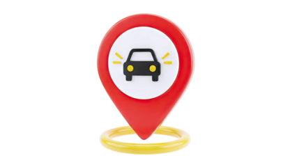 Car Navigation Pin Icon
