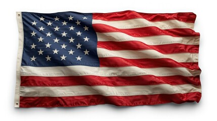 Obraz premium The American flag represents freedom and patriotism with its iconic stars and stripes