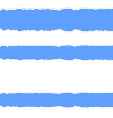 Fototapeta premium set of border ripped torn paper clipart illustration