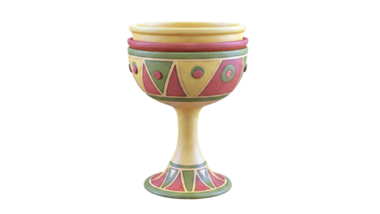 Decorative Goblet with Geometric Patterns