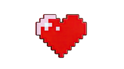 Pixelated Heart Icon
