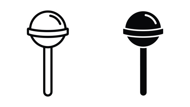 Simple lollipop illustration with different fill styles